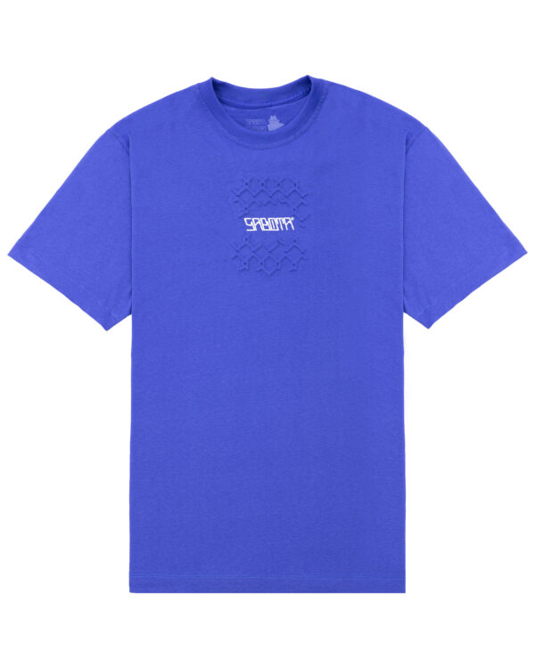 Camiseta Logo Grade Relevo - Azul